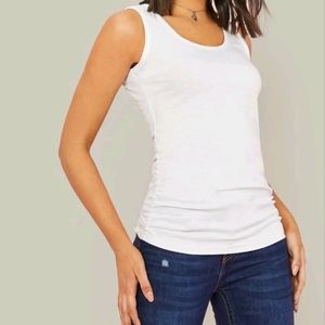 Women's white tank top